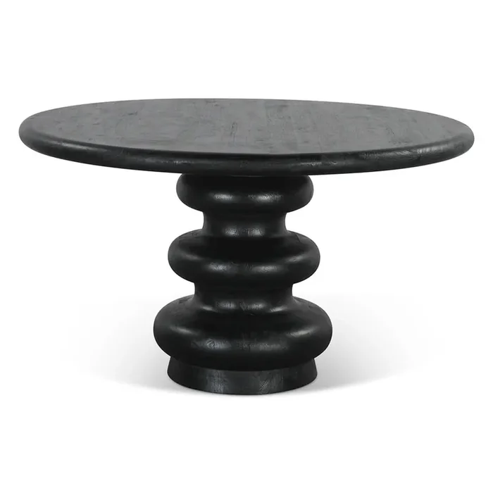 World Interiors – Bakio 52″ Round Dining Table in Black – ZWBAKRDTB_CLOSEOUT