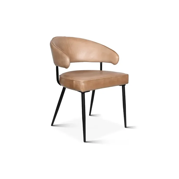 World Interiors – Brisbane Dover Armchair in Antique Ivory Leather – ZWBRIDAC-AI