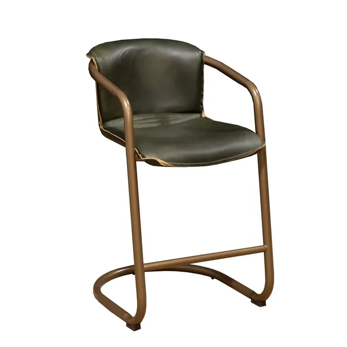 World Interiors – Chiavari Leather Counter Chair in Emerald Green – ZWCICC22EG