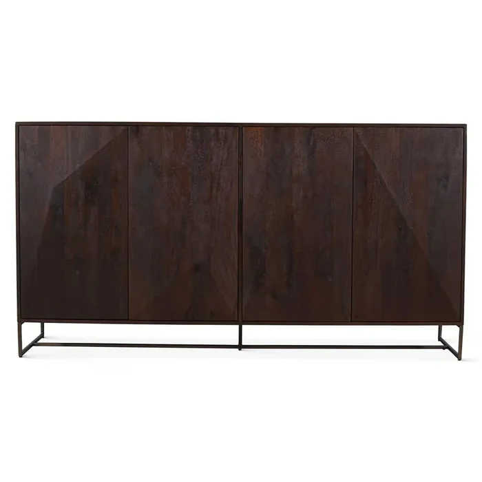 World Interiors – Oxford 76″ Sideboard with Walnut Finish – ZWOXSB76WN_CLOSEOUT