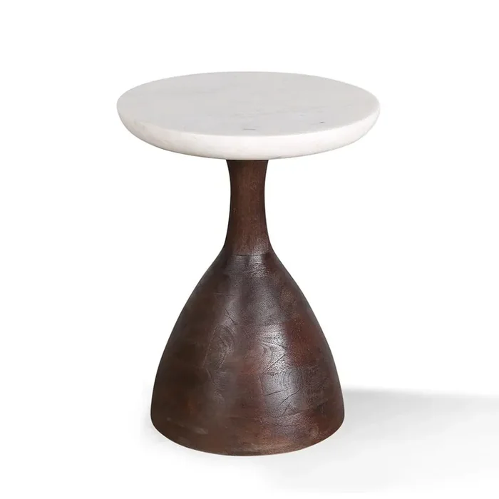 World Interiors – Palm Desert Modern Marble Side Table – ZWPDMST1_CLOSEOUT