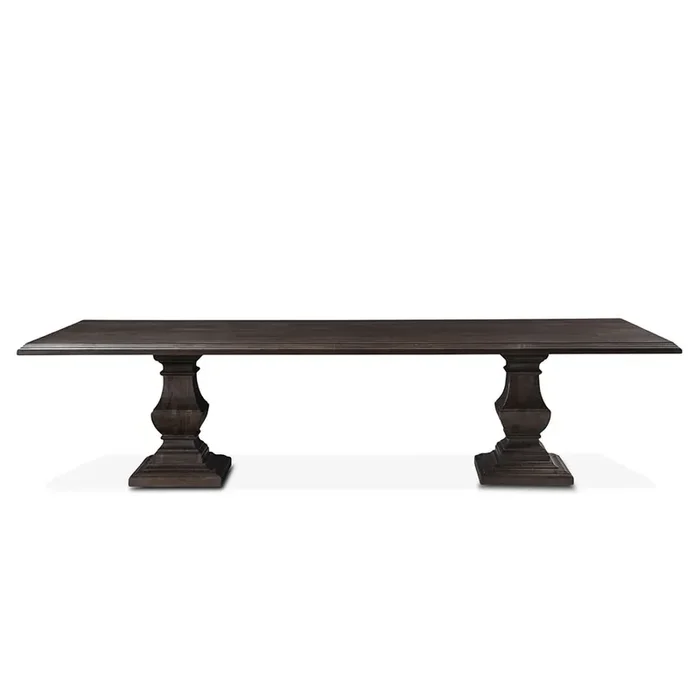 World Interiors – Toulon 120in Dining Table Vintage Brown – ZWTLNDT120