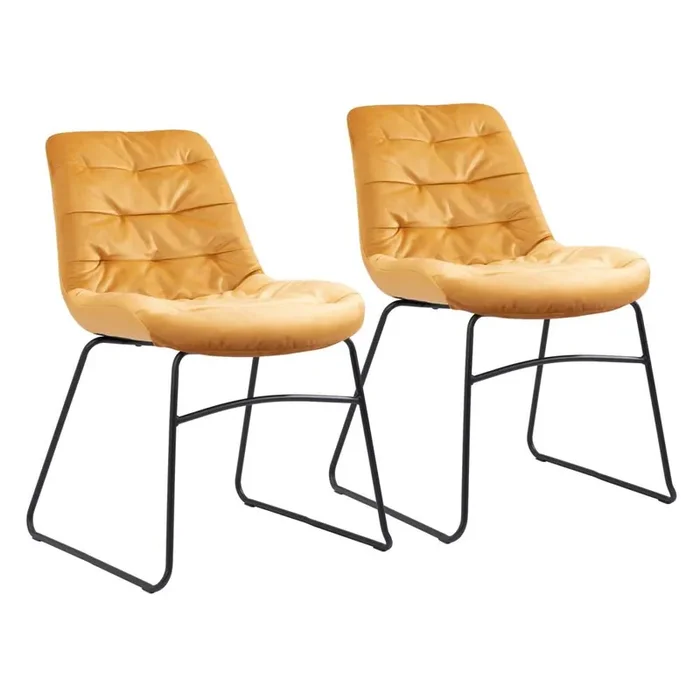 Zuo Modern – Tammy Dining Chair (Set of 2) Yellow – 109335